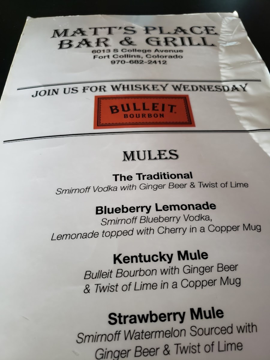 Matt's Place Menu - Image 5